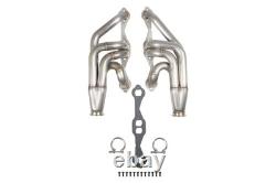 11572FLT Flowtech Small Block Chevy Turbo Headers Natural Finish