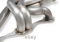 11572FLT Flowtech Small Block Chevy Turbo Headers Natural Finish