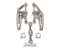 11573FLT Flowtech Small Block Chevy Turbo Headers Polished Finish