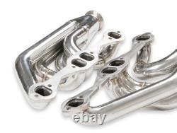 11573FLT Flowtech Small Block Chevy Turbo Headers Polished Finish