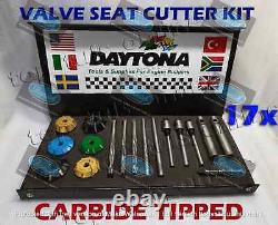 17x CHEVY 350 Small Block Heads VALVE SEAT CUTTER KIT 3 ANGLE CUT CARBIDE TIPPED
