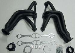 1955 1956 1957 Black Coated Heavy Duty Small Block Chevy V8 Exhaust Headers Set