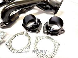 1955 1956 1957 Small Block Chevy Black Painted Shorty Exhaust Headers Tri5 SBC