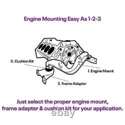 1955-1994 Chevy Small Block Engine Mount Kit, Complete Kit, Universal Set-Up