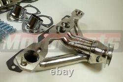 1955 56 57 Bel Air SBC Small Block Chevy Stainless Shorty Headers Hot Rat Rod