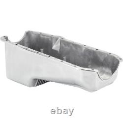 1957-1979 Small Block Chevy Aluminum Oil Pan Polished Finned Design