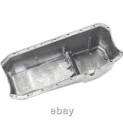 1957-1979 Small Block Chevy Aluminum Oil Pan Polished Finned Design