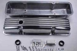 1958-1979 Small Block Chevy 283-350 Short Polished Finned Engine Dress Up Kit