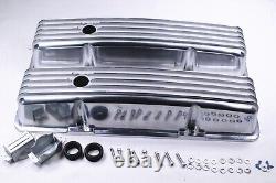 1958-1979 Small Block Chevy SBC 283-350 Tall Polished Finned Engine Dress Up Kit