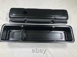 1958-79 SBC Chevy 350 Black Engine Dress Up Kit Short Valve Covers Air Cleaner