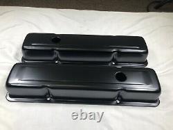 1958-79 SBC Chevy 350 Black Engine Dress Up Kit Short Valve Covers Air Cleaner