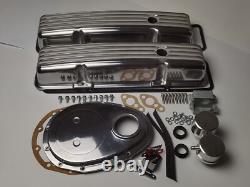 1958-79 SBC Small Block Chevy 283 305 327 350 Short Polished Engine Dress Up Kit 1958-79 SBC Small Block Chevy 283 305 327 350 Short Polished Engine Dress Up Kit