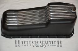 1958-79 Small Block Chevy SBC 283 350 400 Tall Black Finned Engine Dress Up Kit