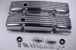 1958-79 Small Block Chevy SBC 283-350 Short Polished Finned Engine Dress Up Kit