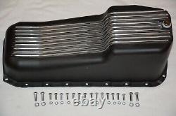 1958-79 Small Block Chevy SBC 327 350 400 Short Black Finned Engine Dress Up Kit