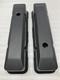 1958-86 Small Block Chevy 283 305 350 Tall Smooth Black Aluminum Valve Covers