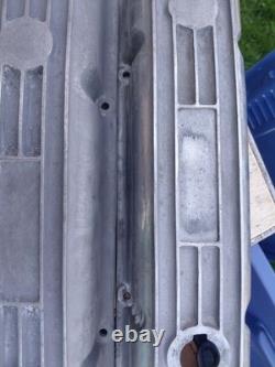 1960's Small Block Chevy Aluminum 5 Finned Valve Covers 302 327 350 400 #719