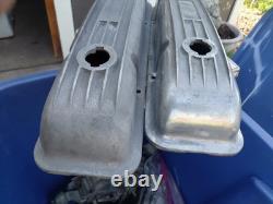 1960's Small Block Chevy Aluminum 5 Finned Valve Covers 302 327 350 400 #719
