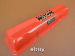 1963-67 Chevrolet 327 Nice Orig Pair of GM Small Block Painted Valve Covers