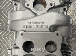 1970 GM Small Block Chevy Cast Iron 4BBL Intake Manifold. 3965577 Gm4