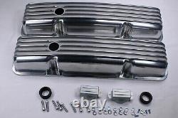 1980-85 SBC Small Block Chevy 283-350 Short Polished Finned Engine Dress Up Kit