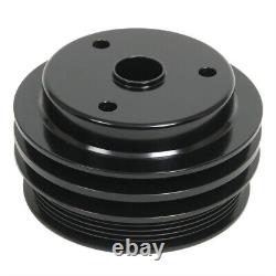 1985-1987 Small Block Chevy Serpentine Crankshaft Pulley Underdrive Black