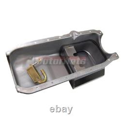 1985+ Chevy Small Block Black 283 305 327 350 400 Drag Racing Oil Pan 7qt SBC