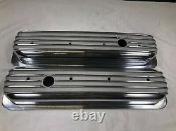 1987-97 Chevy 5.0L 5.7L Tall Polished Aluminum Center Bolt Valve Covers 350