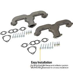 1Pair Smoothie Rams Horn Manifold Small Block Fit For Chevy SBC 283 305 327 350