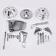 1/2 Groove Long Water Pump Pulley & Bracket Kit For Small Block Chevy SBC 350