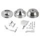 1/2 Groove Long Water Pump Pulley & Bracket Kit For Small Block Chevy SBC 350