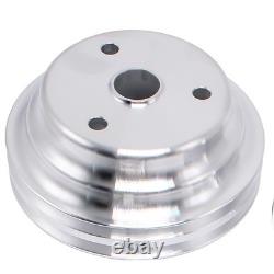 1/2 Groove Long Water Pump Pulley & Bracket Kit For Small Block Chevy SBC 350 1/2 Groove Long Water Pump Pulley & Bracket Kit For Small Block Chevy SBC 350