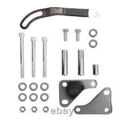 1/2 Groove Long Water Pump Pulley & Bracket Kit For Small Block Chevy SBC 350
