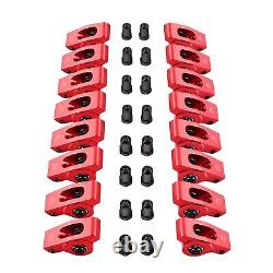 1.5 Ratio 7/16 Red Aluminum Roller Rocker Arms For Small Block Chevy SBC 350