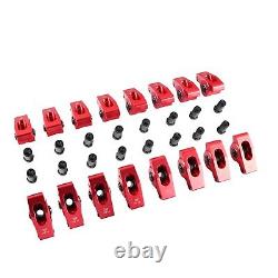 1.5 Ratio 7/16 Red Aluminum Roller Rocker Arms For Small Block Chevy SBC 350