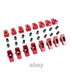 1.5 Ratio 7/16 Red Aluminum Roller Rocker Arms For Small Block Chevy SBC 350