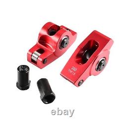 1.5 Ratio 7/16 Red Aluminum Roller Rocker Arms For Small Block Chevy SBC 350