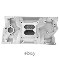 1x New Small Block Dual Plane Intake Manifold for Chevrolet with Vortec Heads 8151
