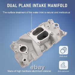 262-400 Dual Plane Front Intake Manifold For Small Block Chevy SBC 1955-1986 NEW