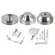 2 Groove Long Water Pump Pulley & Bracket Kit For Small Block Chevy SBC 325 350