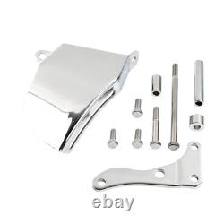 2 Groove Long Water Pump Pulley & Bracket Kit For Small Block Chevy SBC 325 350