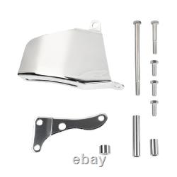 2 Groove Long Water Pump Pulley & Bracket Kit For Small Block Chevy SBC 325 350