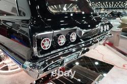 327 58 -86 Small Block Chevy New Pair Tall Finned Aluminum Valve Covers Polished