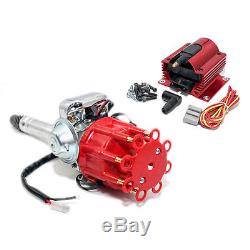 350 454 SBC BBC Small & Big Block Chevy Electronic Distributor with Super Coil