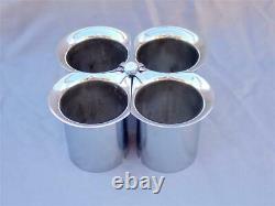 3 Inch Velocity Stacks For Holley Dominator Carburetor Complete Set with Bolt/Claw