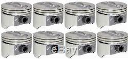 4.00 Bore Flat Top Pistons with Pins for Chevrolet SBC 350 STD 020 030 040 060