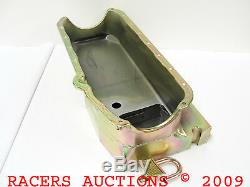 55-79 Small Block Chevy 7qt Circle Track Oil Pan and Pickup Tube Zinc 350 400