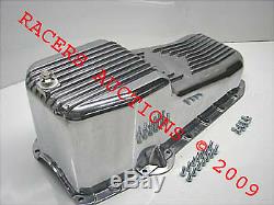 58-79 Chevy Small Block Aluminum Oil Pan Retro Finned 283 307 327 350 SBC