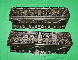 59 Corvette Impala 283 2x4 3755550 X Sbc Heads Rare Fuelie New Valves Fresh