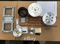 671 Small Block Chevy Dyer's Blower Drive Kit Satin New 6-71 with Carb Dual Top